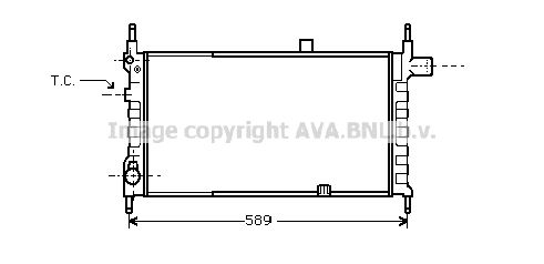 AVA QUALITY COOLING Радиатор, охлаждение двигателя OL2063